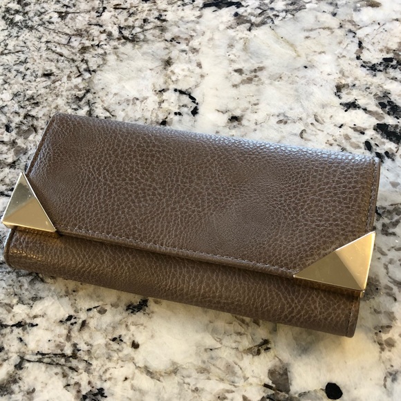 Handbags - Pewter and gold wallet